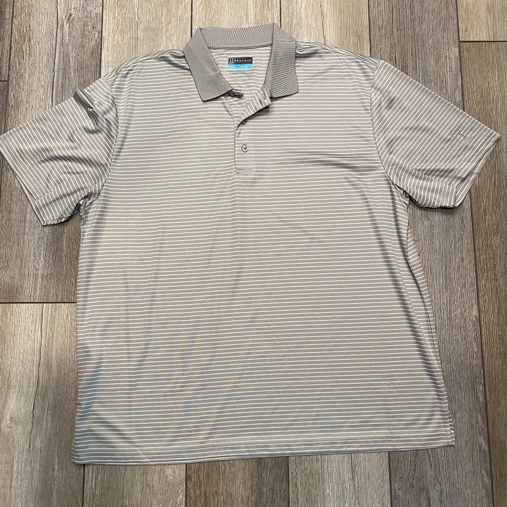 Men's XXL PGA Tour light gray polo